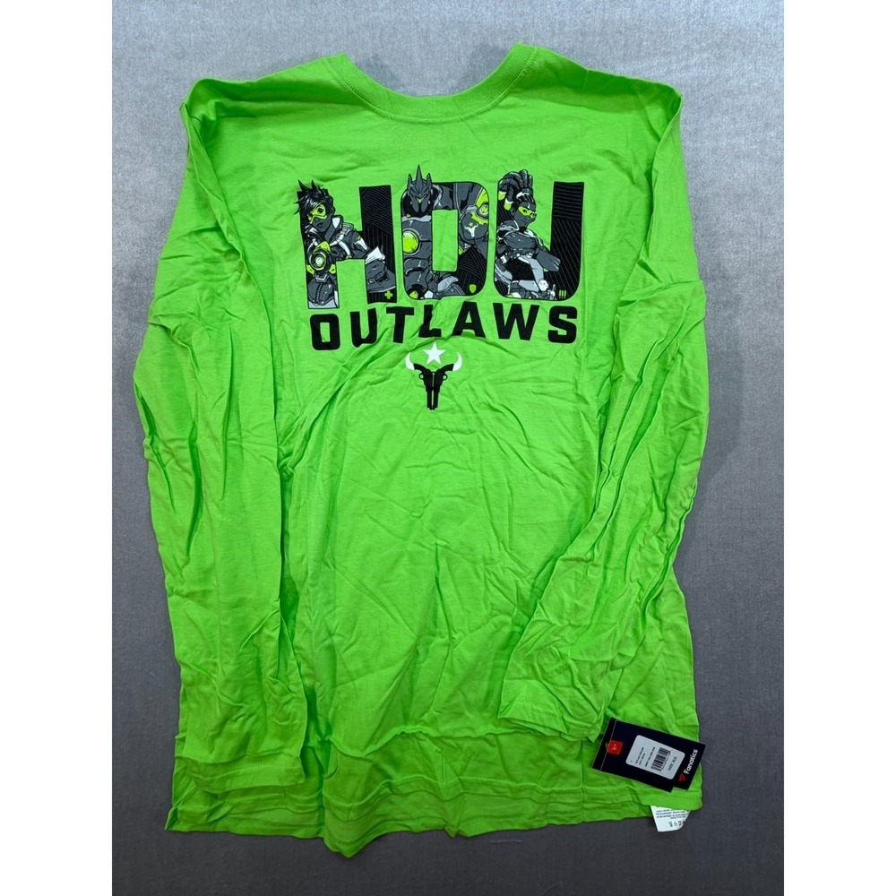 NWT Fanatics HOU‎ Outlaws City Hero Shirt Green XL Overwatch League LS